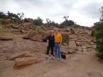 Kathy and Robert Littlefield on Enchanted Rock near Llano, TX