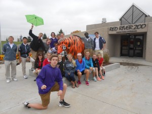 Some of my students on Deacon Day at the Red River Zoo