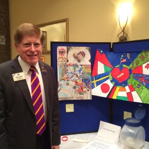 Peace poster contest entries (District winner is on the far left).