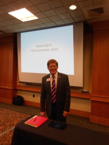 Kathy and Robert at District 20-O convention