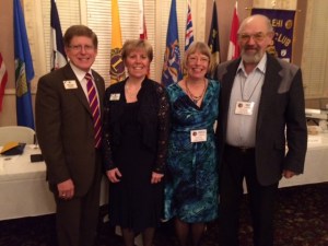 Here we are with our hosts, Annette and Mike of the Butte Mile Hi Lions Club.