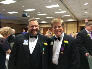 Lion Verize and ID Robert at banquet.