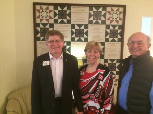ID Robert, Kathy, and PID Ed at Guest House.