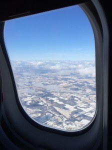 There wasn't much snow on the ground upon our return to Fargo.
