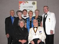 Back (L-R): PID Bruce and Julie Schwartz, ID Robert and Kathy Littlefield, Lynne and PID Marvin Chambers Front (L-R): Jane and ID Larry Dicus