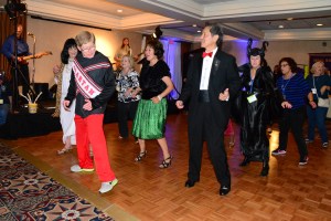 Learning the 4-L4 line dance was challenging but good fun!