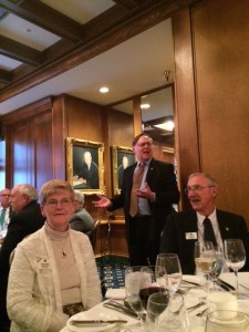President Joe Preston praises the work of those participating in Capitol Hill Day (In the foreground are ID Linda and Vern Tincher). 