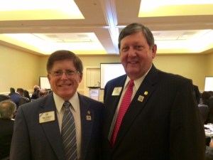 ID Robert and PIP Frank during a break in the meeting.