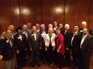 First Year Directors and Board Appointees on their last night after training.