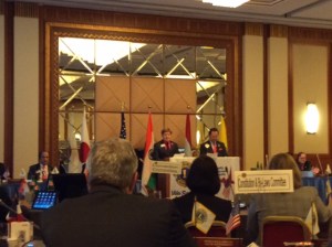 PR Chair Littlefield presents report for approval by the board at the closing session.