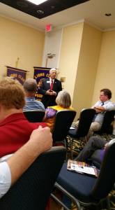 PID Wayne Davis addresses Lions about the future of Lionism.