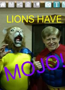 DG Todd (L) and ID Robert reveal their inner superheroes. 