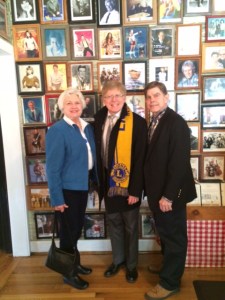 Hosts Lion Andrea and PDG Keith Lawrence inside the Loveless Cafe.